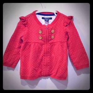 Nautica girl zip up sweater